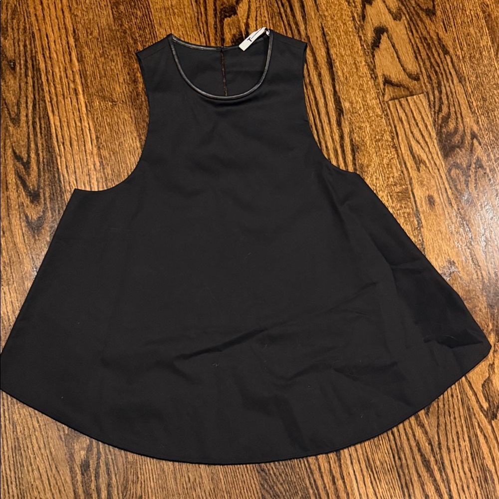 T by Alexander Wang Black A-Line Swing Tank Top